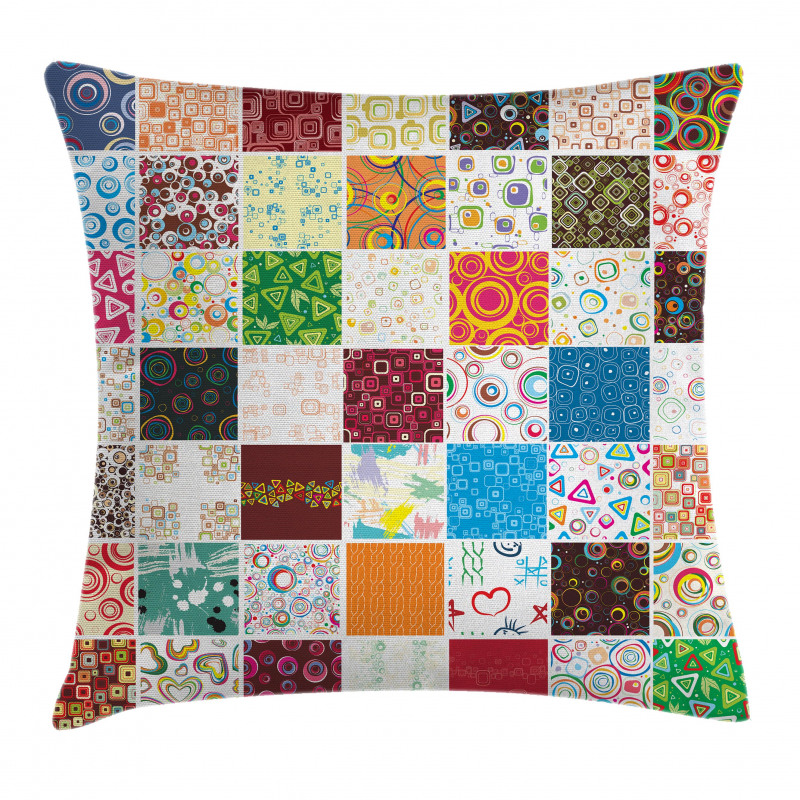 Patchwork Retro Style Pillow Cover