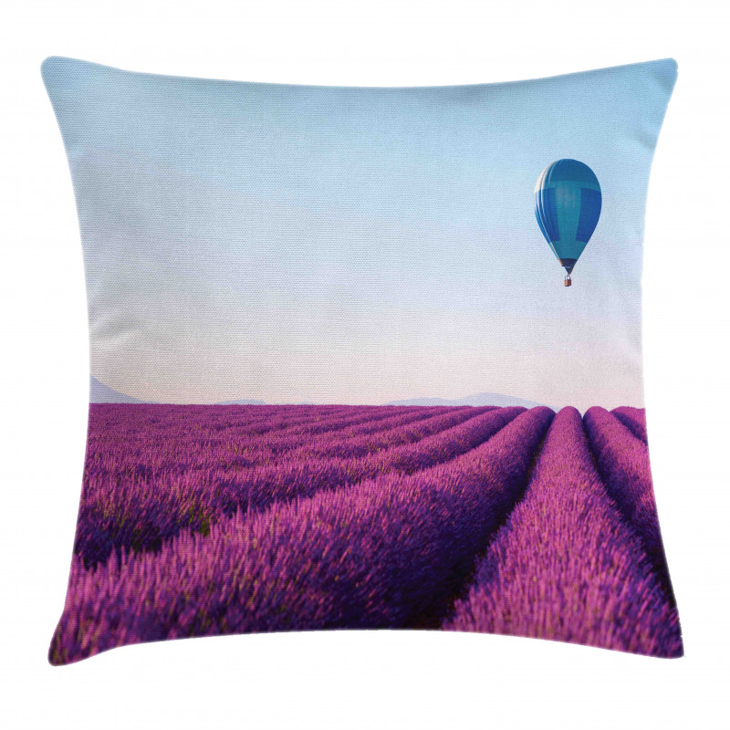 Lavender Field Balloon Pillow Cover