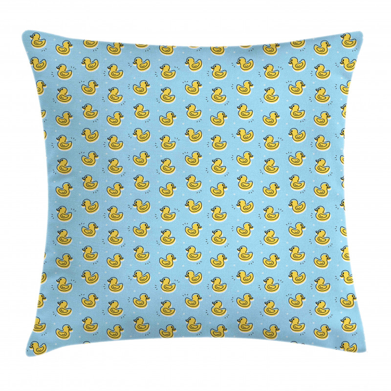 Toy Duck Pattern Pillow Cover