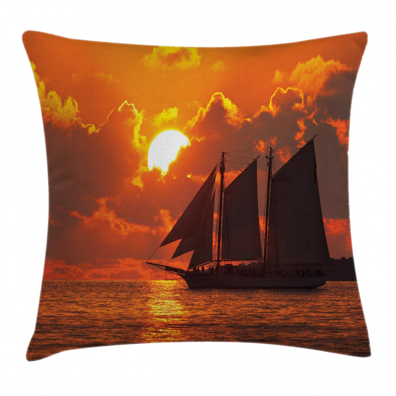 Sunset in Key Florida Pillow Cover