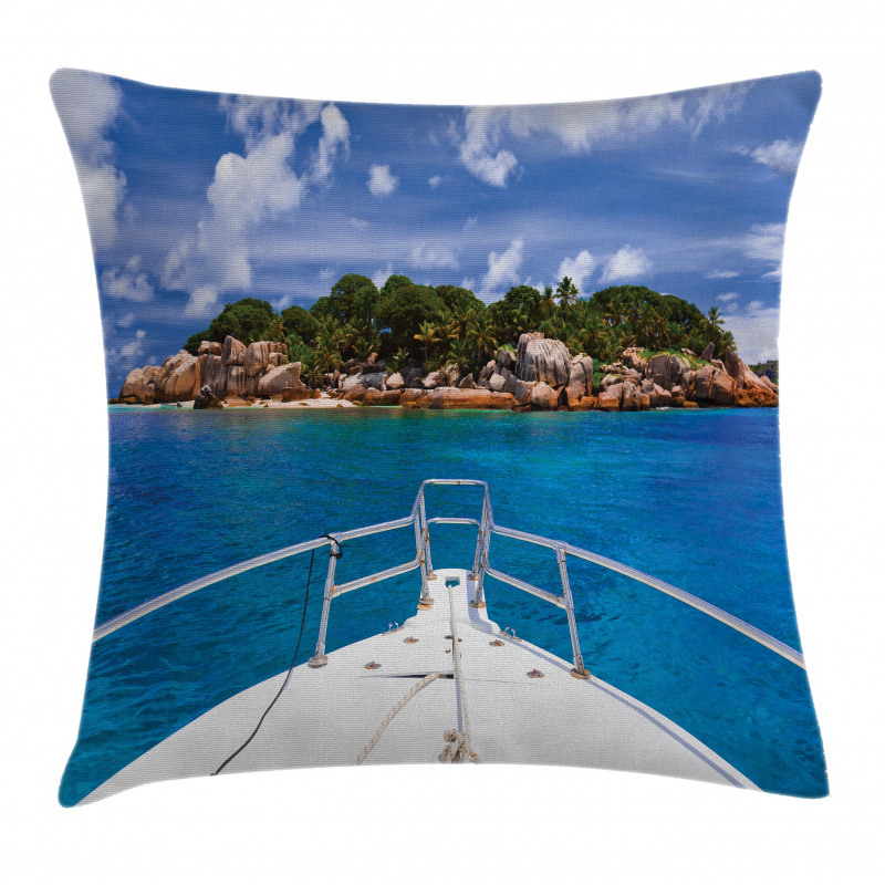 Boat Exotic Journey Tropic Pillow Cover