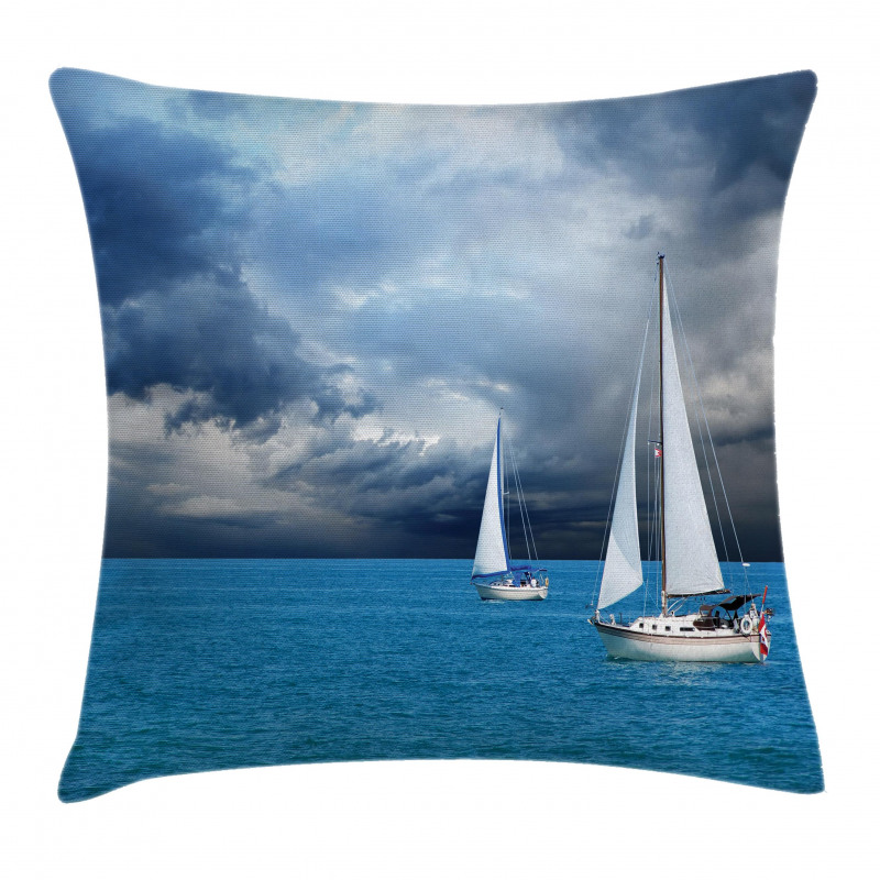 Sailing After Storm Clouds Pillow Cover