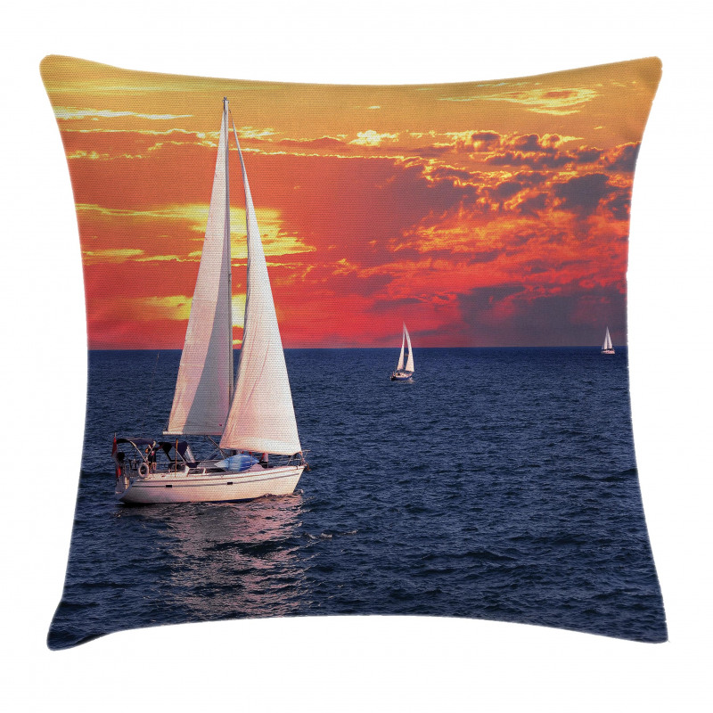 Calm Evening Sailing Pillow Cover