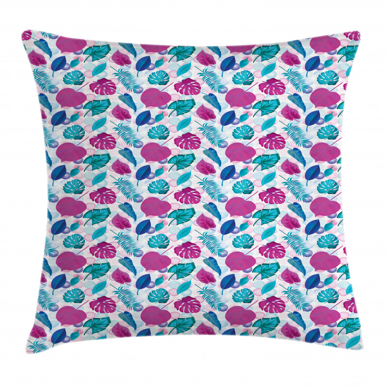 Tropic Leaves Rounds Pillow Cover