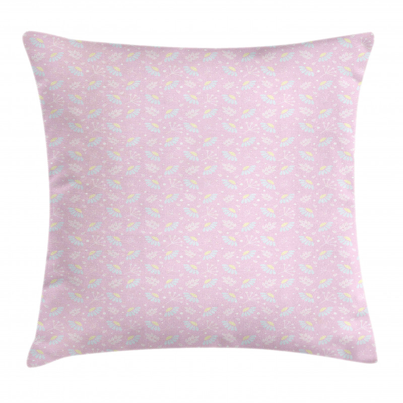 Pastel Floral Herbs Pillow Cover