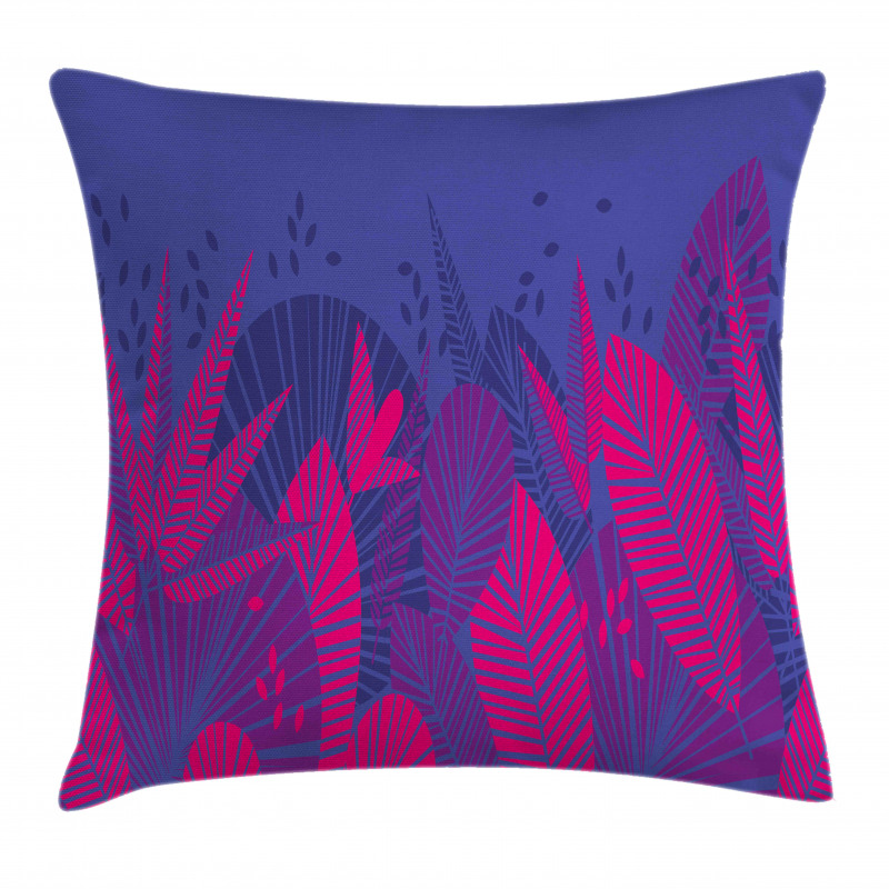 Exotic Jungle Leaf Pillow Cover