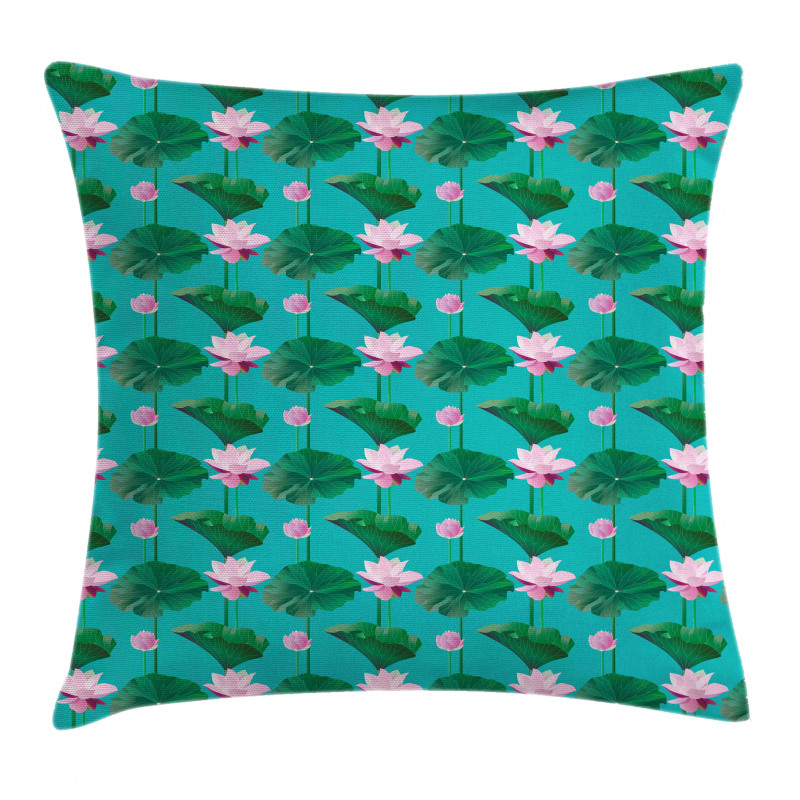 Lotus Leaves Pillow Cover