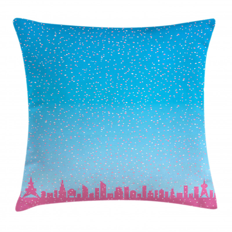 Petals on Skyline Pillow Cover