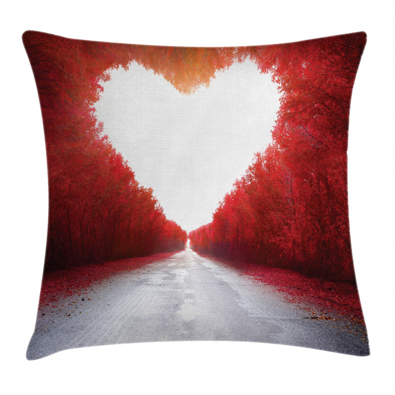 Autumn Trees Landscape Pillow Cover