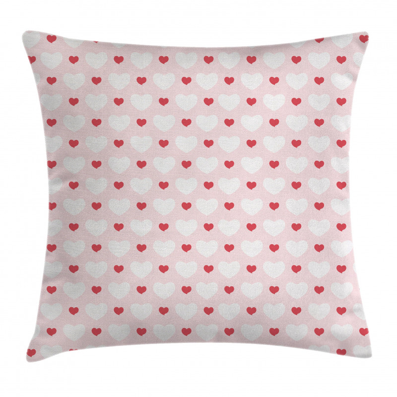 Hearts Love Antique Pillow Cover
