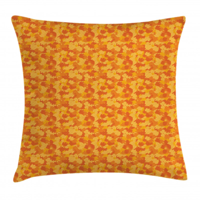 Cartoon Fallen Leaves Pillow Cover