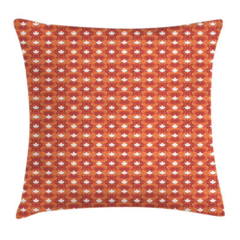 Maple Leaf on Low Poly Pillow Cover