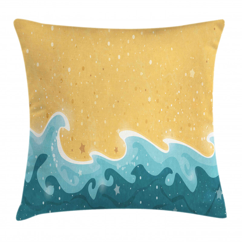 Grange Waves Stars Pillow Cover