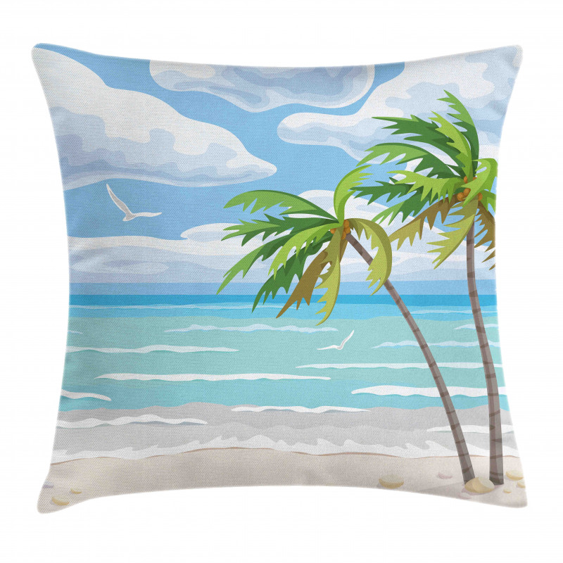 Summer Coast Wind Pillow Cover