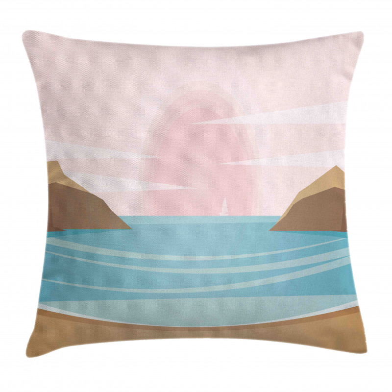 Bay and Pastel Sky Pillow Cover