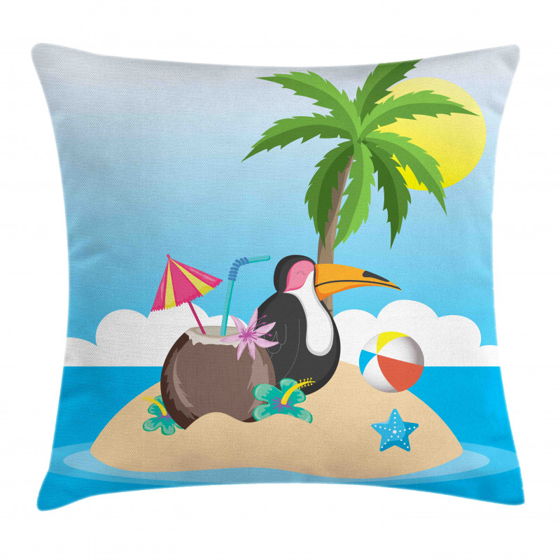 Tropic Funny Cartoon Pillow Cover