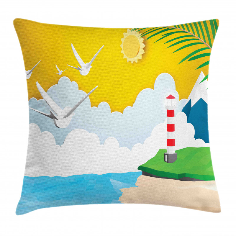 Marine Paper Cut Art Pillow Cover