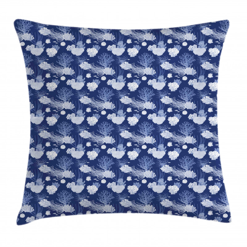 Various Shapes Sea Corals Pillow Cover
