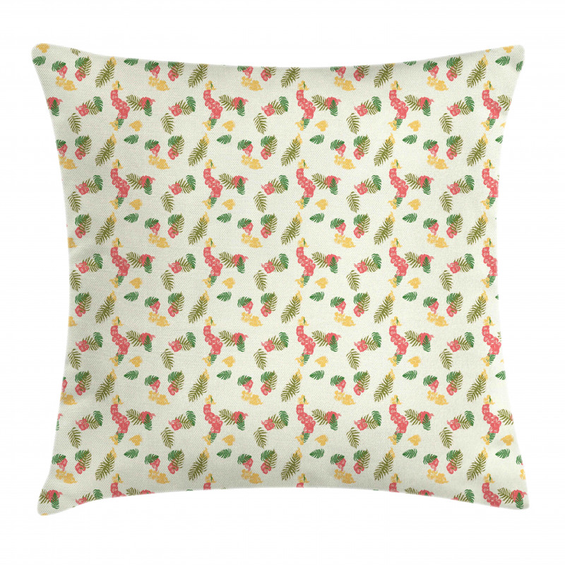 Hawaiian Exotic Botany Art Pillow Cover