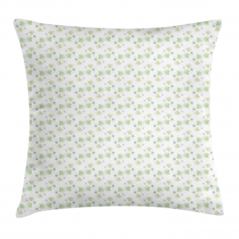 Pastel Exotic Leaves Art Pillow Cover