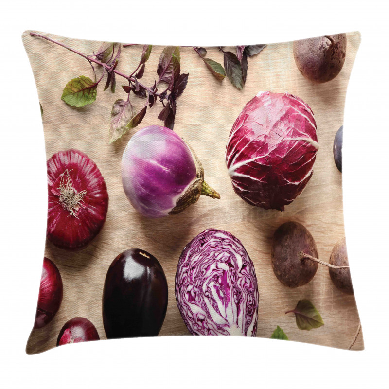 Vegetables and Figs Pillow Cover