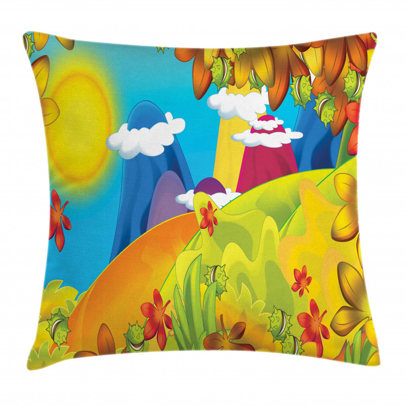 Cartoon Autumn Nature Pillow Cover