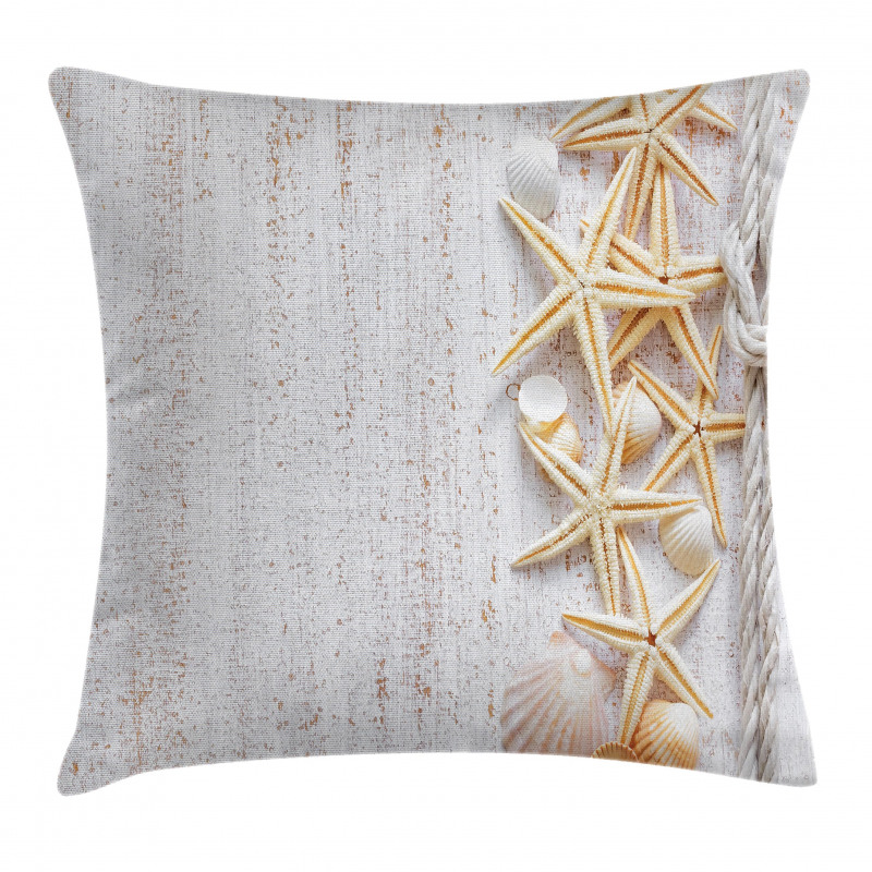 Seashells and Starfish Pillow Cover