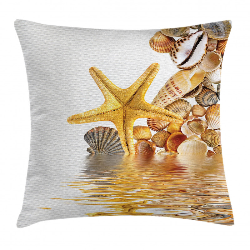 Sea Shells and Starfish Pillow Cover
