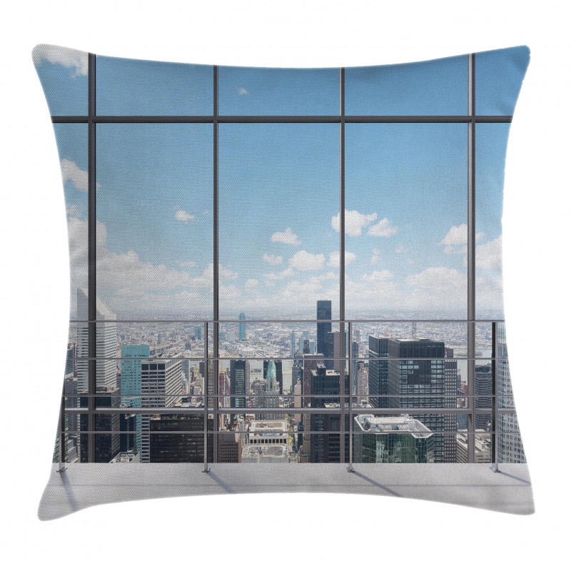 City Modern Landscape Pillow Cover