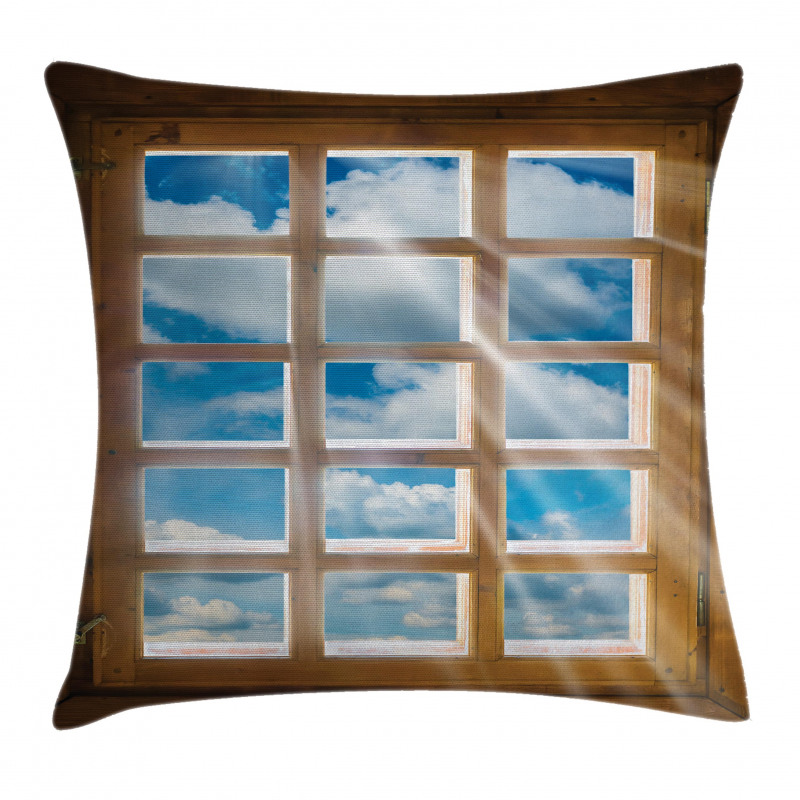 Window with Sunbeams Pillow Cover