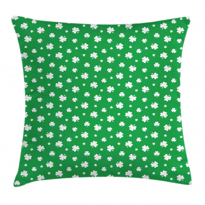 Shamrock Silhouettes Pattern Pillow Cover