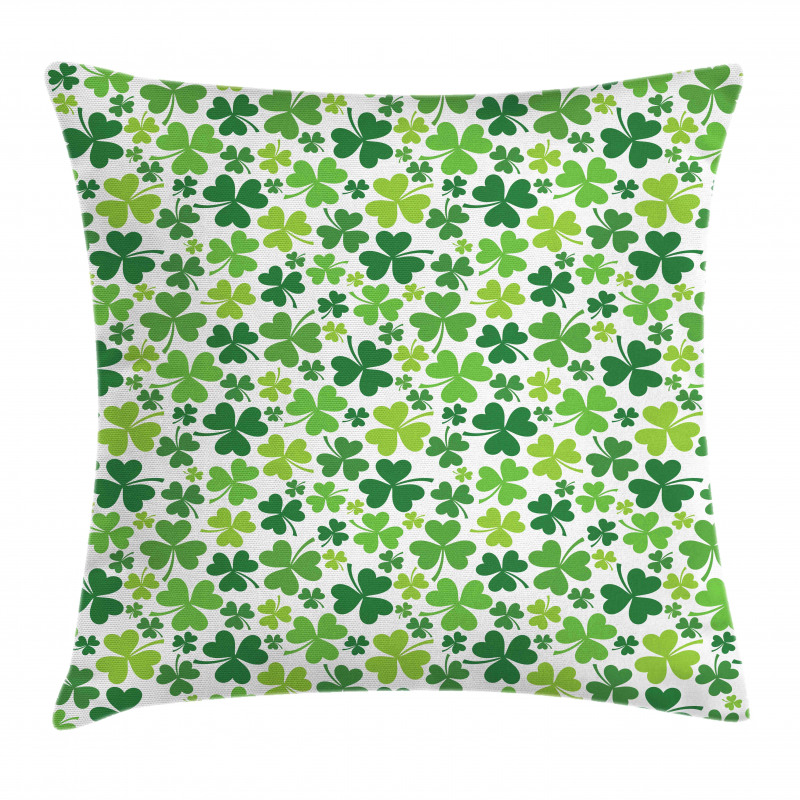 Irregular Shamrocks Pattern Pillow Cover