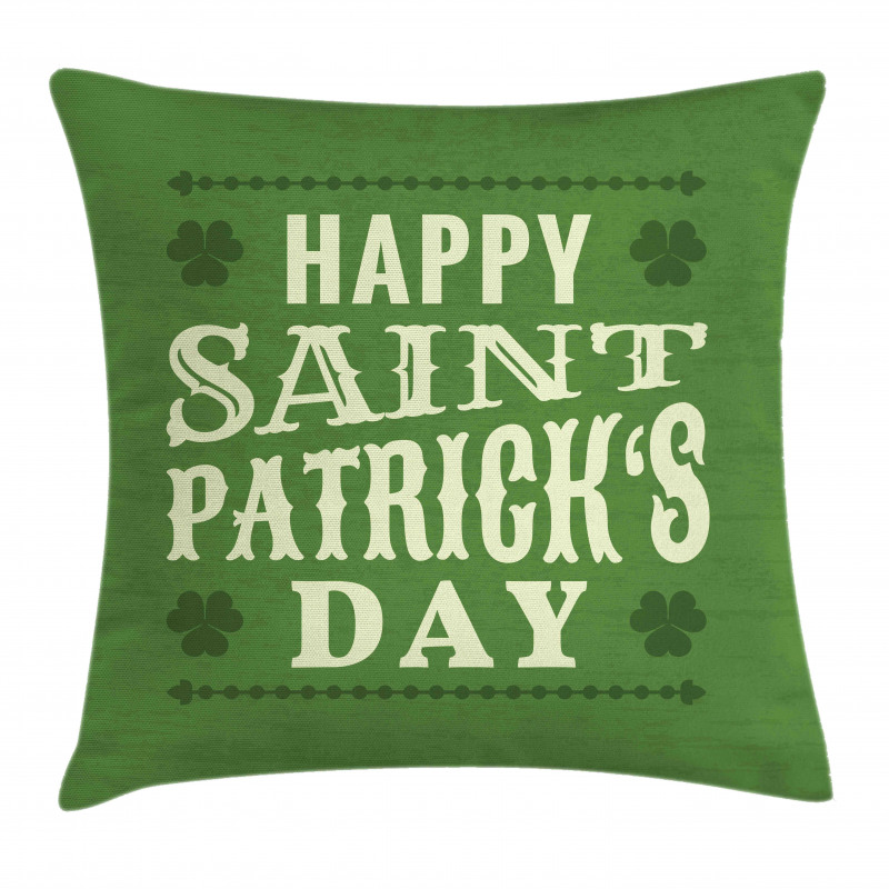 Happy Saint Patrick's Art Pillow Cover
