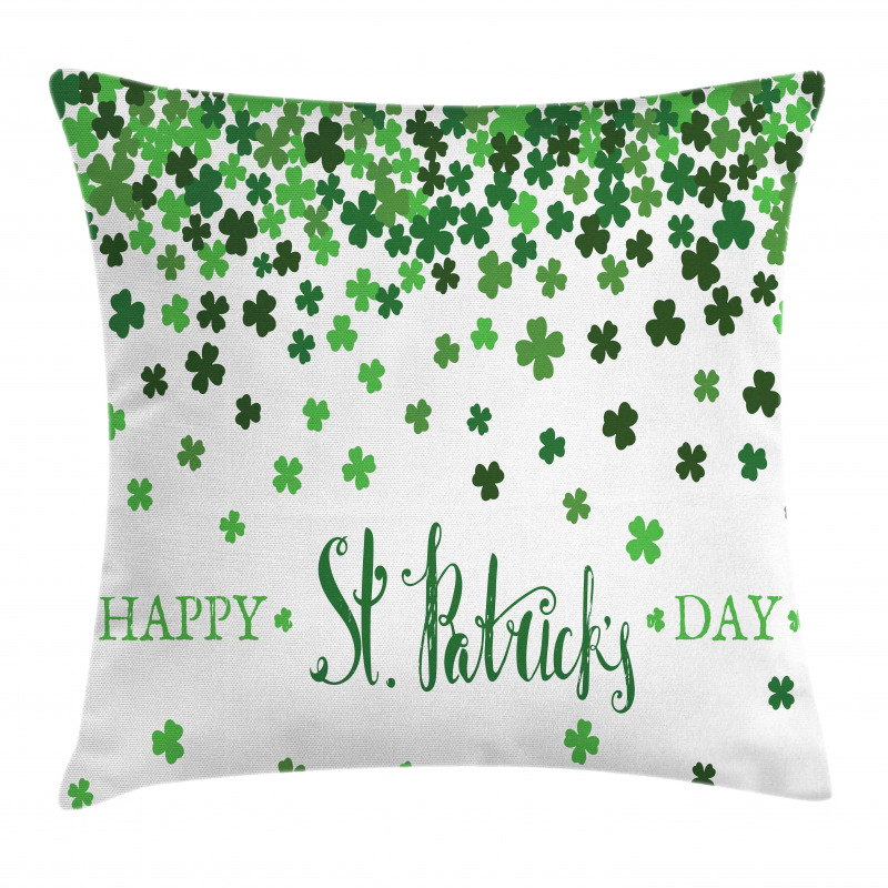 St Patrick's Day Shamrock Pillow Cover