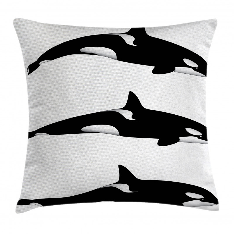 Orca Killer Whales Pillow Cover