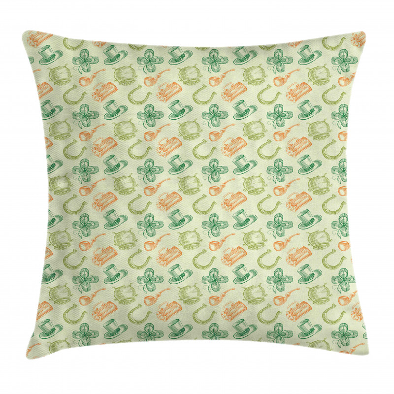 Irish Folk  Pillow Cover