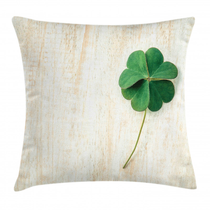 Close up Photo of Shamrock Pillow Cover