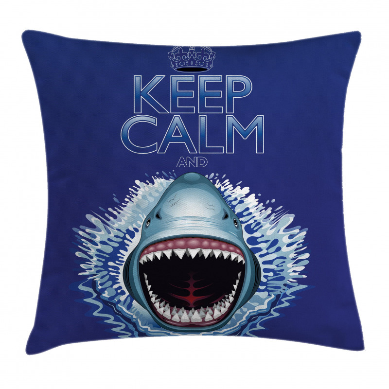 Wild Shark Hunter Pillow Cover