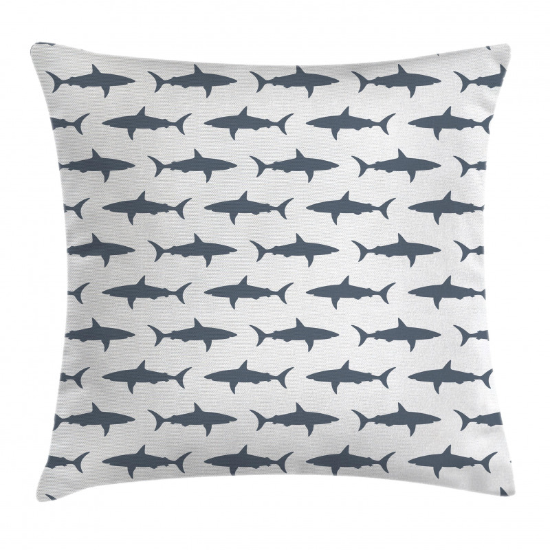 Swimming Wild Fishes Pillow Cover
