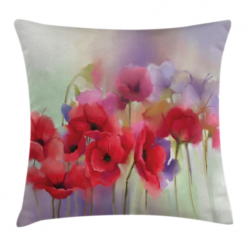 Spring Flowers Romantic Pillow Cover