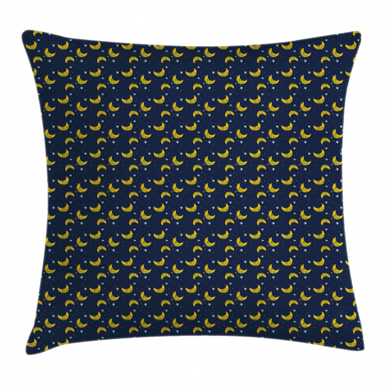 Simple Stars Crescents Pillow Cover