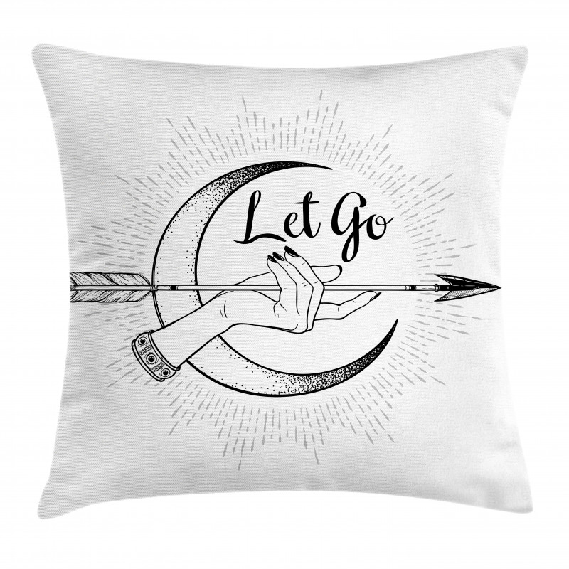 Bohemian Let Go Arrow Pillow Cover