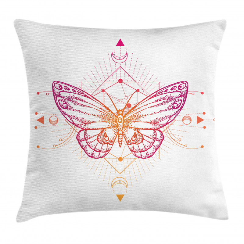 Butterfly Boho Art Pillow Cover