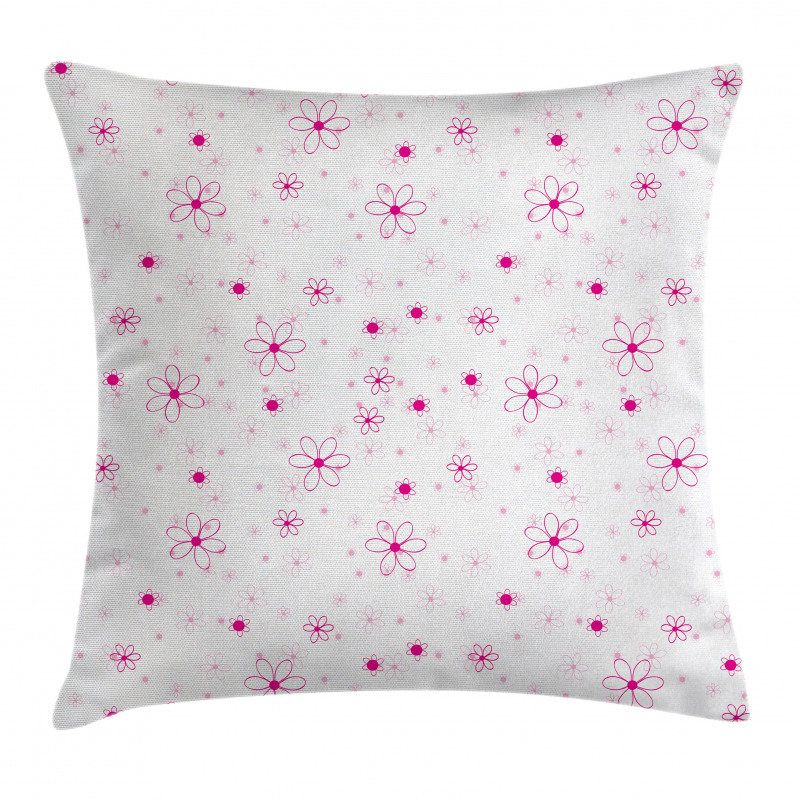 Pattern with Flowers Pillow Cover