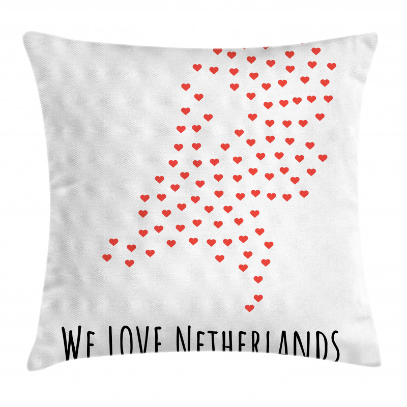 Love Netherlands Wording Pillow Cover