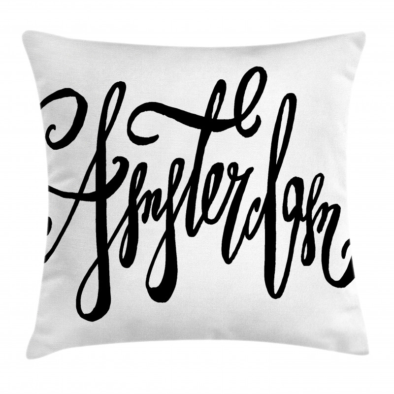 Cursive Modern Typography Pillow Cover