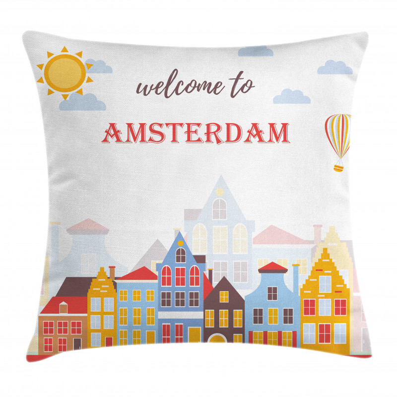 Welcoming Sunny Urban Pillow Cover