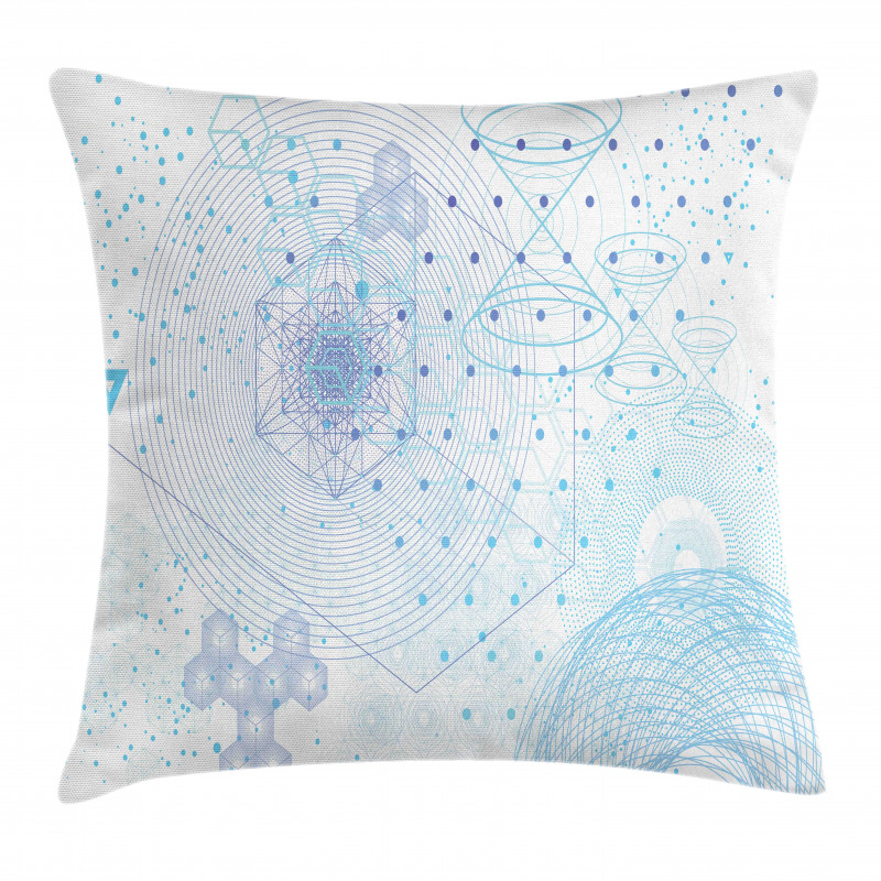 Geometric Science Motifs Pillow Cover