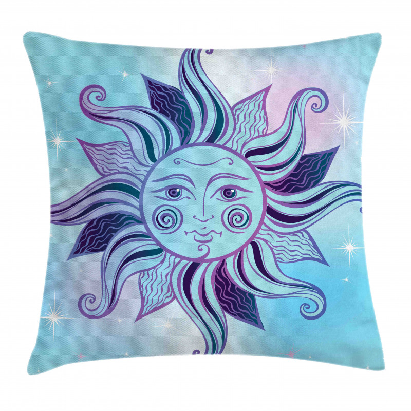 Flourish Sun Face Pillow Cover