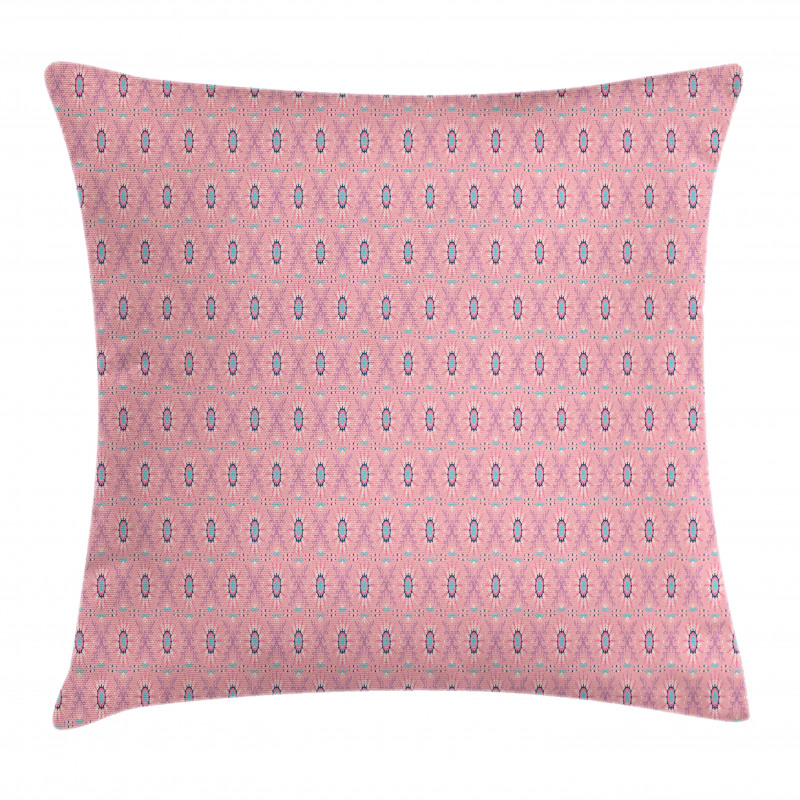 Floral Sun Like Motif Pattern Pillow Cover